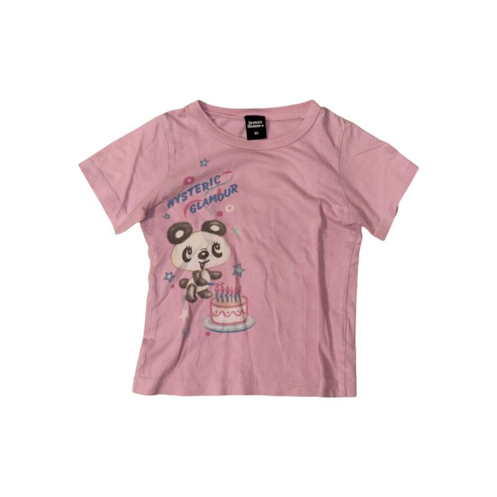 hysteric glamour pink panda graphic tee